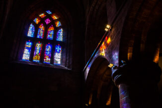 Filtered light, St Magnus cathedral, Orkney